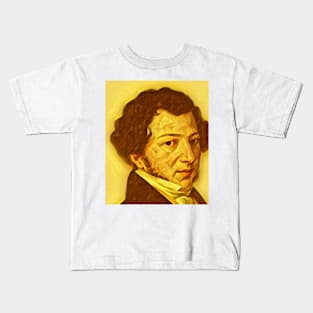 Gioachino Rossini Golden Portrait | Gioachino Rossini Artwork 8 Kids T-Shirt